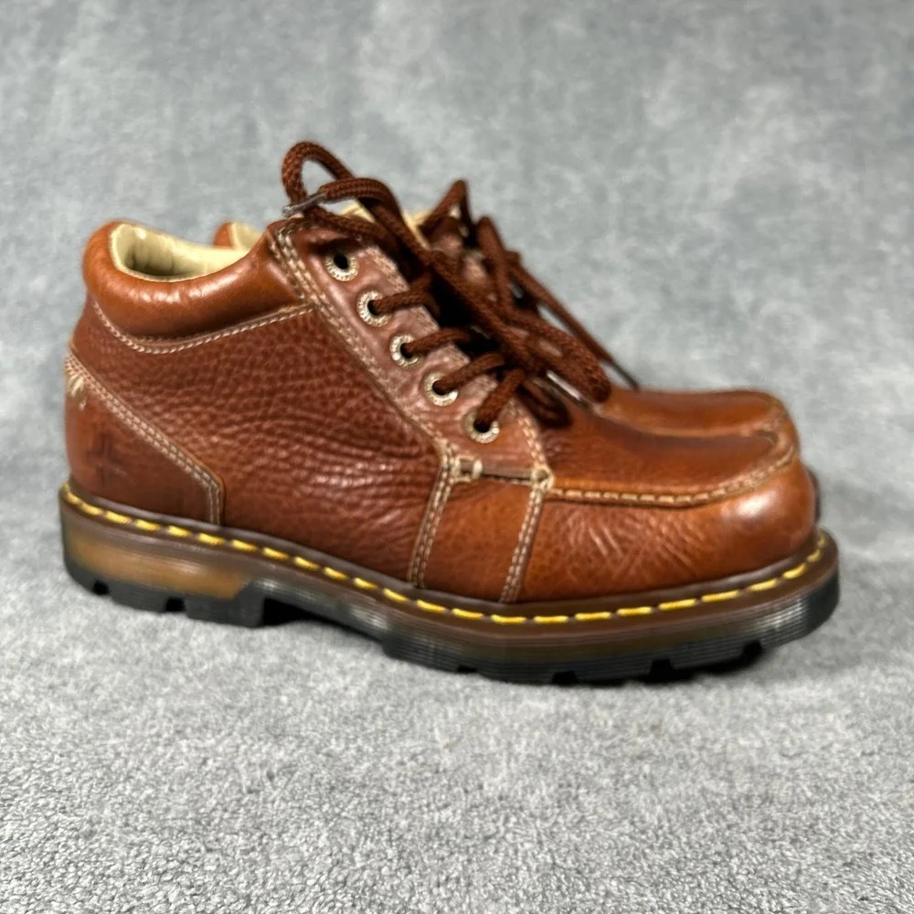 VTG Dr. Martens Chukka Boot 11525 Brown Pebbled Leather Moc Toe Men 10 Women 11